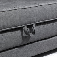 HOMCOM Schlafsofa Klappsofa 2-Sitzer Stoffsofa Bettsofa Sofa mit Schlaffunktion Sofagarnitur – Produktabbildung 8