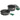 Camping Cookware Set 8-Piece Outdoor Mess Kit with Anti-Scald Handles Fast Heating Pot Pan Grey