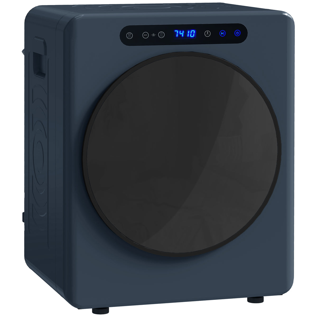 5kg Vented Tumble Dryer, 1000W Compact Freestanding Front-Loading Clothes Dryer with Stainless Steel Drum, Timer